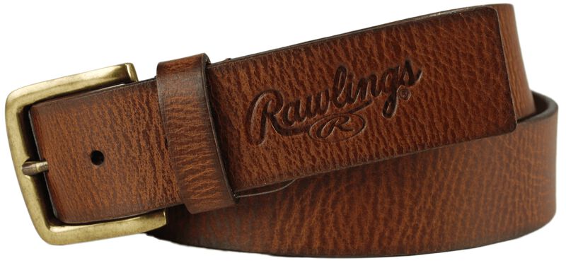 Buff Tipped Tan Leather Belt