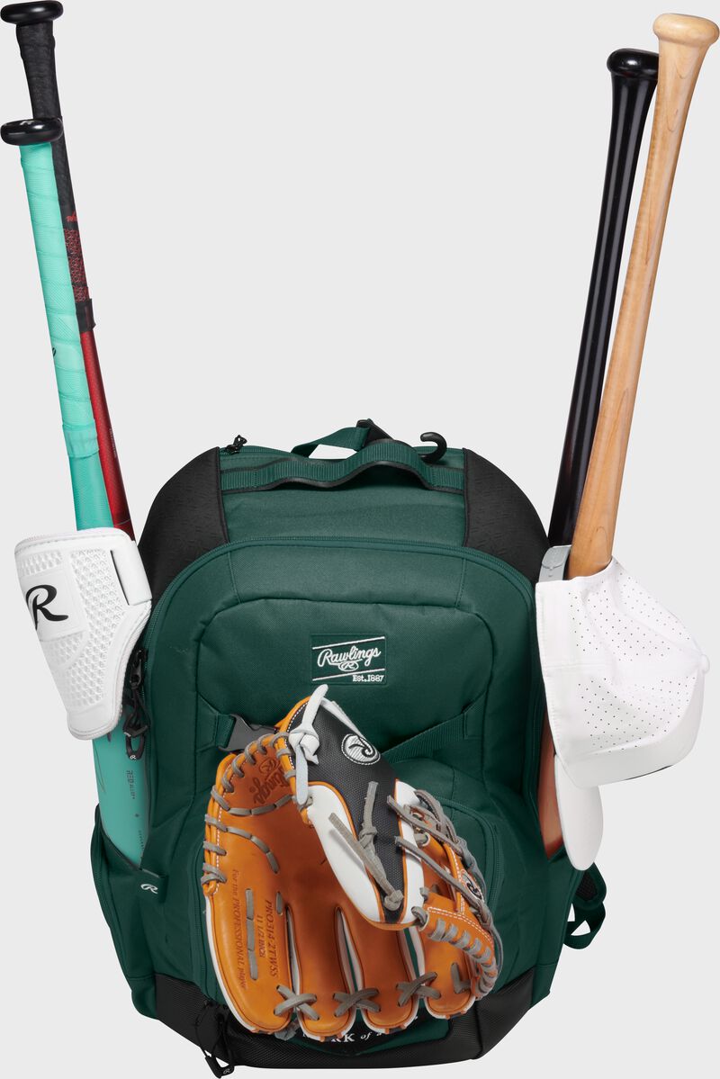 Rawlings Journey Players Backpack, Dark Green