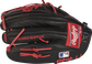 Back of a 12.75-Inch Harrison Bader Pro Preferred glove with a red Rawlings patch - SKU: RSGPROS601HB image number null
