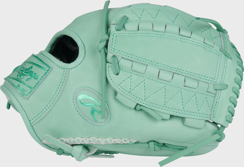 Thumb of a mint Rawlings Pro Preferred 12-Inch Infield/Pitcher's Glove with a mint Vertical Hinge web