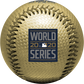 The 2020 World Series logo stamped on a gold replica baseball - SKU: 35010032286 image number null