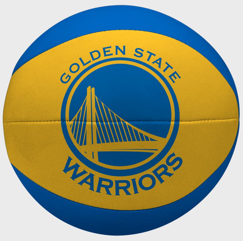 Rawlings Yellow and Blue NBA Golden State Warriors Softee Basketball SKU #03564218112