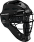Front right of a black CHPLY Rawlings youth Players Series catcher's helmet