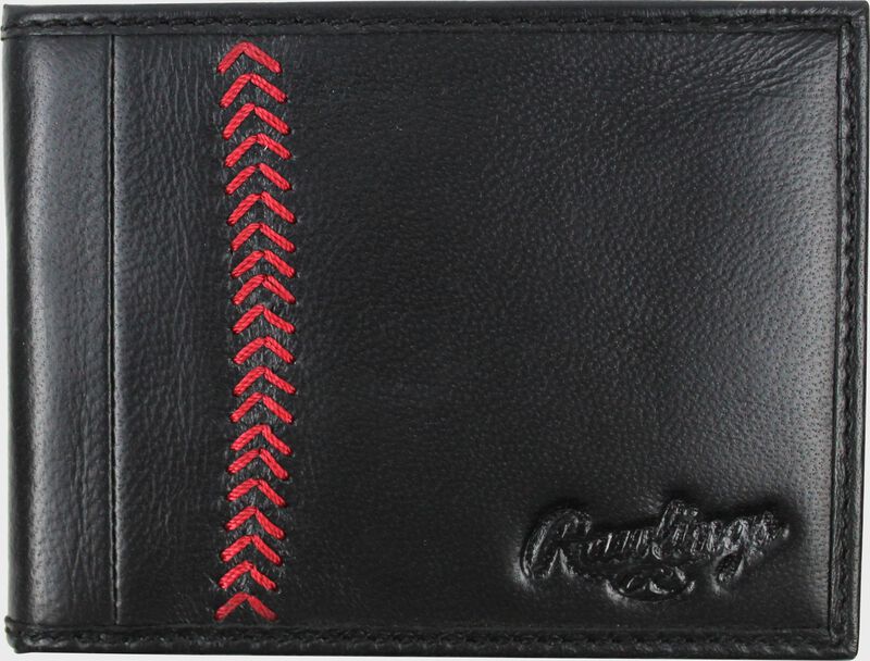 Louisville Slugger Leather Baseball Mitt Bi Fold Wallet with clip