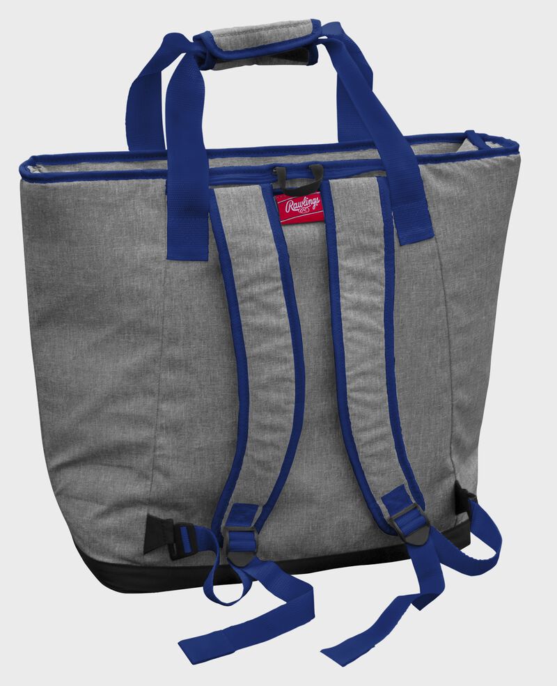 Back of a gray New York Giants tote cooler