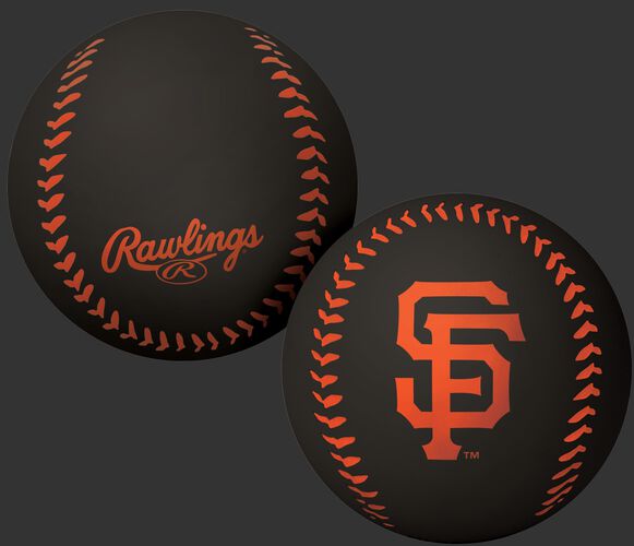 Rawlings San Francisco Giants Big Fly Rubber Bounce Ball With Team Logo on Front In Team Colors SKU #02870013112
