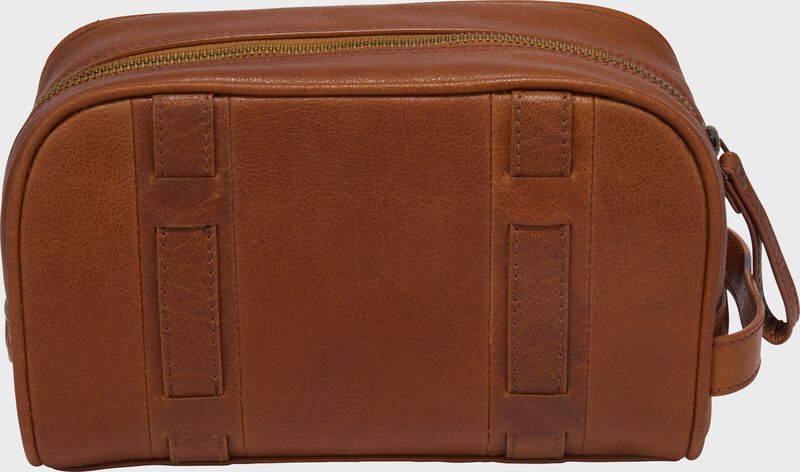 Alternate side of a tan Rawlings Home Run travel kit