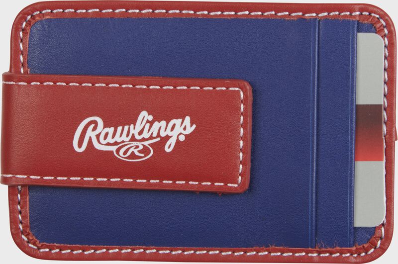 Rawlings "Pop" Baseball Stitch Front Pocket Wallet