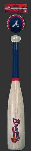 MLB Atlanta Braves Bat and Ball Set