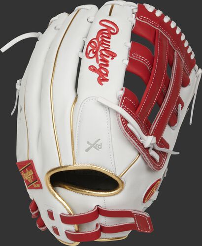 Liberty Advanced Color Series 13-Inch Outfield Glove White/Scarlet