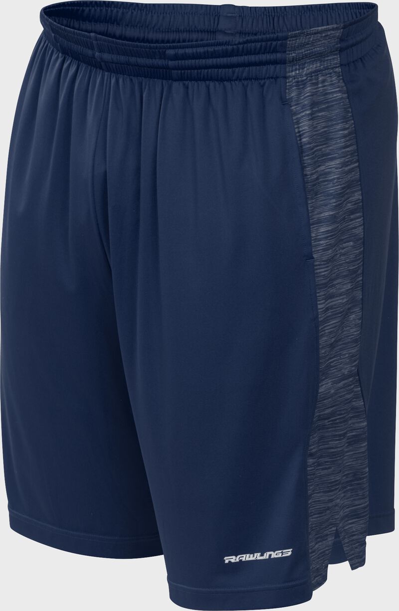 Front of Rawlings Navy Adult Launch Training Shorts - SKU #LS9