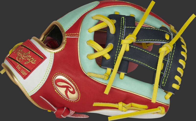 Thumb of a Gameday 57 Series Kolten Wong Heart of the Hide glove with a navy V-web - SKU: PRO314-7KW