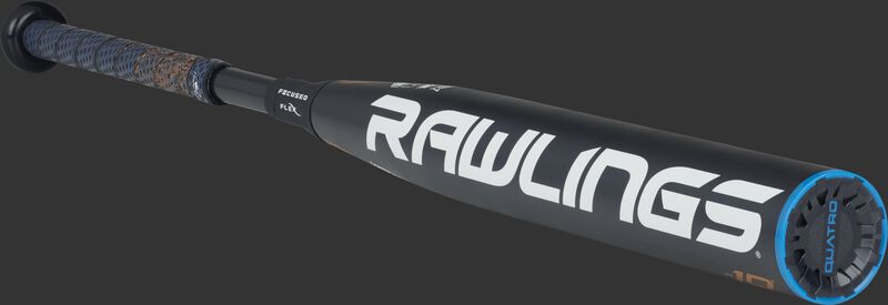 FPPE10 -10 end-loaded Quatro Pro bat with a black barrel and balck end cap