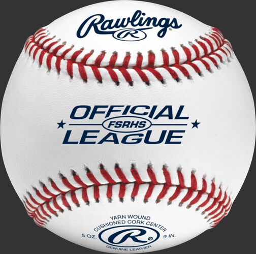 FSRHS High School Flat seam baseball with navy Official League logo