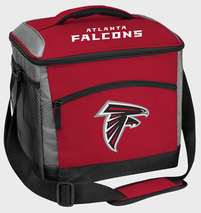 An Atlanta Falcons 24 can soft sided cooler
