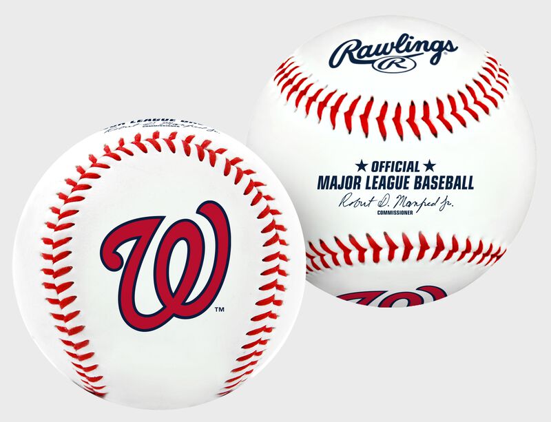2 views of a MLB Washington Nationals baseball