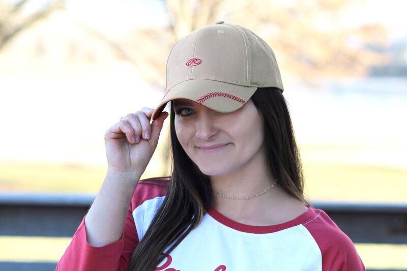 A Women's Change Up Khaki Baseball Stitch Hat - SKU: RC40000-252