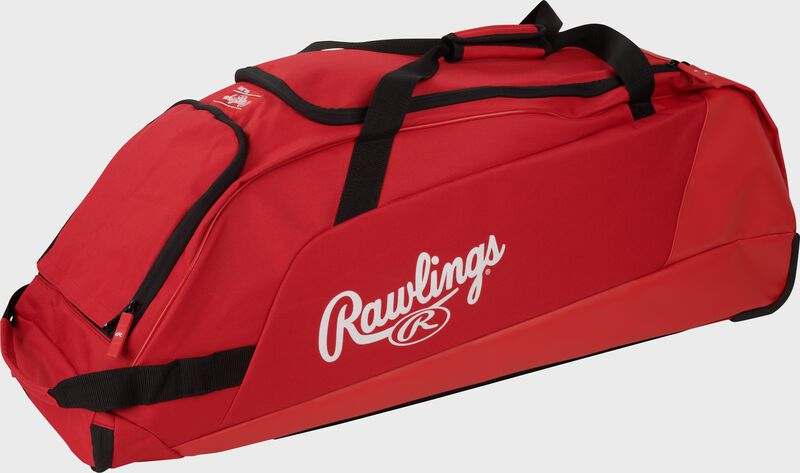 A scarlet Rawlings Workhorse wheeled equipment bag - SKU: WHWB23-S