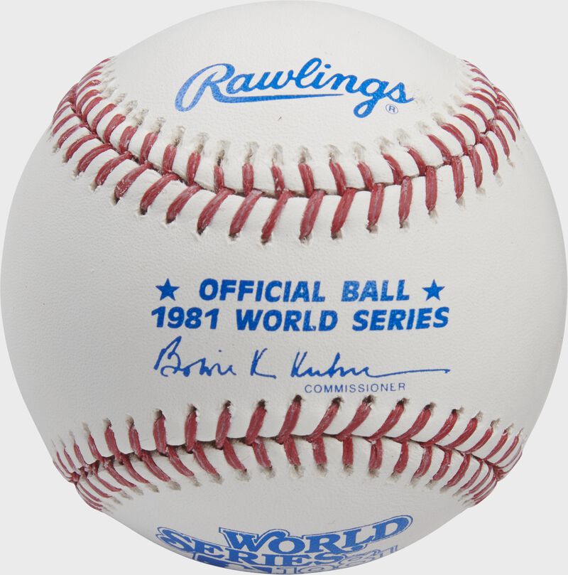 Rawlings MLB World Series Commemorative Baseball, 1981 loading=