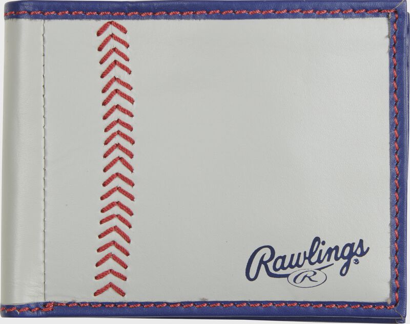 Rawlings "Pop" Baseball Stitch Bi-Fold Leather Wallet
