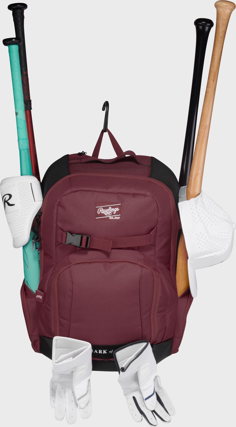 Rawlings Journey Players Backpack, Maroon