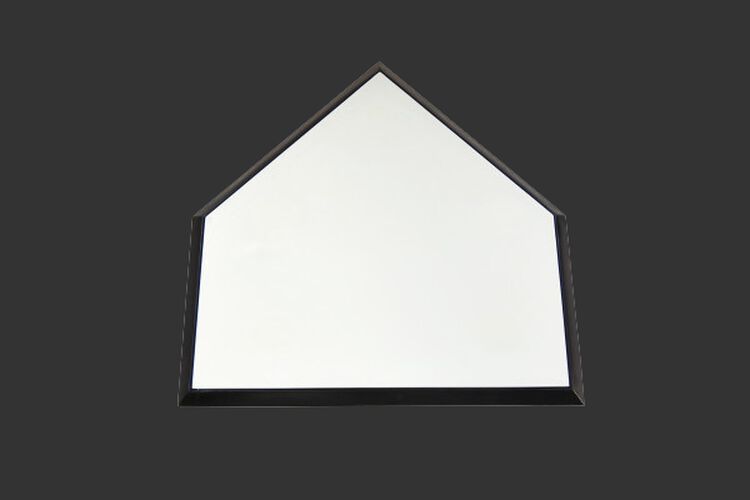 Rawlings White Deluxe Home Plate With Black Trim SKU #RDHOMPLT