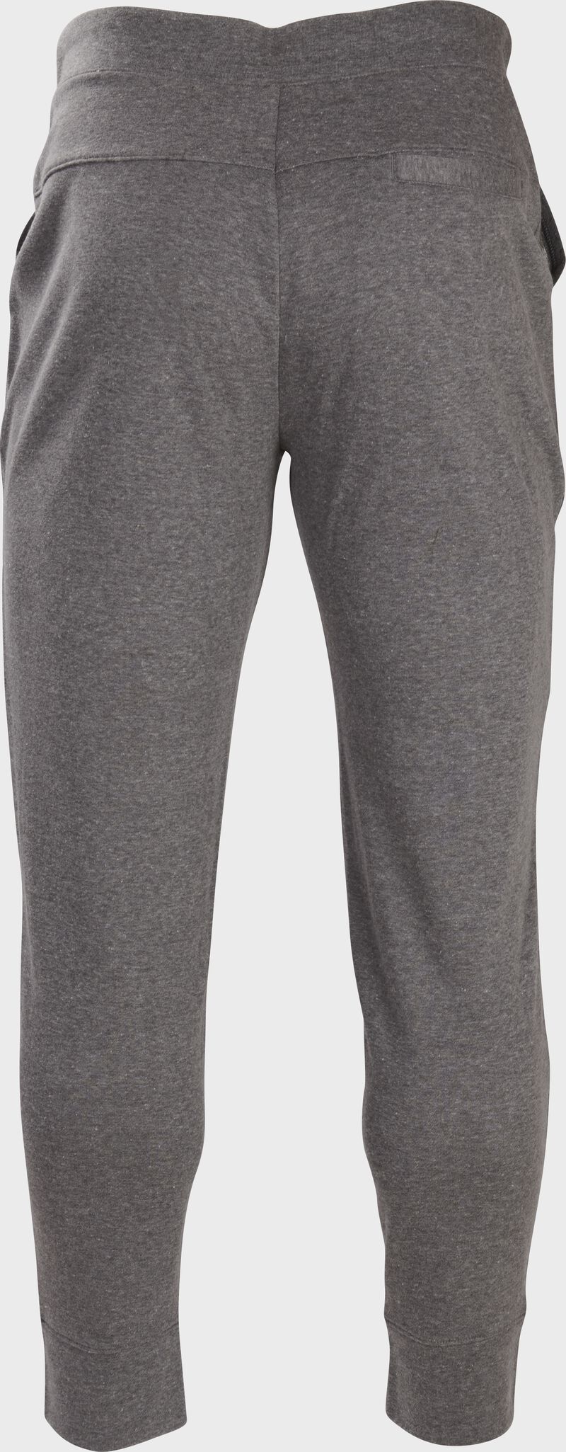 Back of gray Rawlings men's joggers - SKU: RSGJG-G