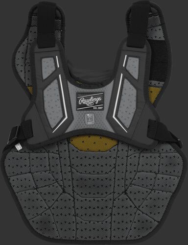Back harness of a black CPV2N intermediate Velo 2.0 chest protector with Dynamic Fit System 2.0