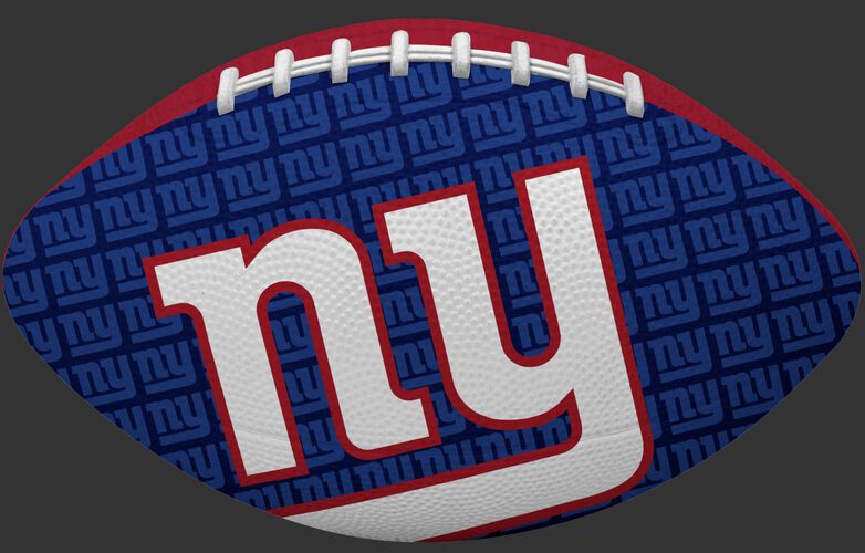 Blue side of a NFL New York Giants Gridiron football with the team logo SKU #09501078122
