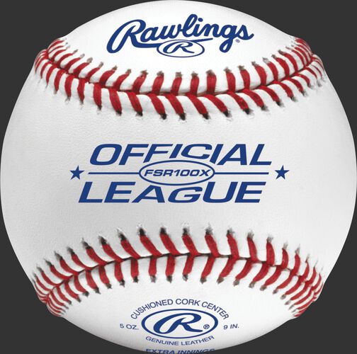 FSR100X Flat seam blemished baseball with Official League logo