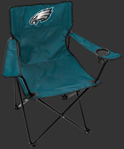 Front of Rawlings Midnight Green NFL Philadelphia Eagles Gameday Elite Chair With Team Logo SKU #00551080111