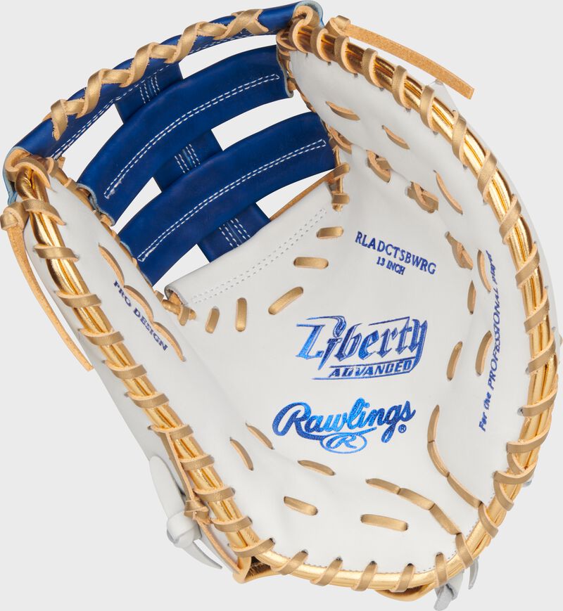 Liberty Advanced Color Series 13 in 1st Base Mitt, White/Royal, Left