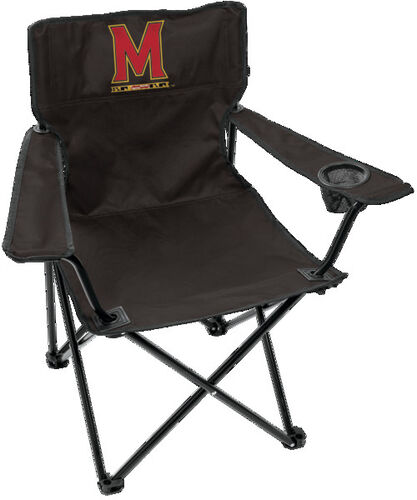 Front of Rawlings Black NCAA Maryland Terrapins Gameday Elite Chair With Team Logo SKU #00563080111