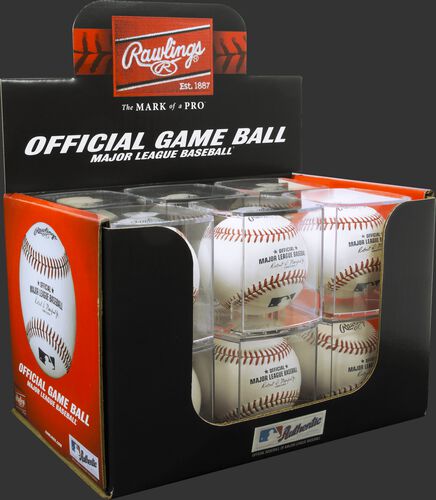 MLB Baseball in Display Cube