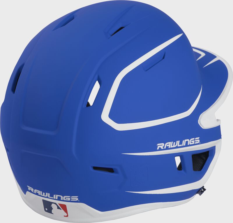 Back right-side view of Rawlings Mach Batting Helmet | 1-Tone & 2-Tone - SKU: MACH loading=