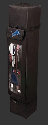 Black carry case of a 9x9 Detroit Lions canopy with a team logo on the side compartment - SKU: 03231067113