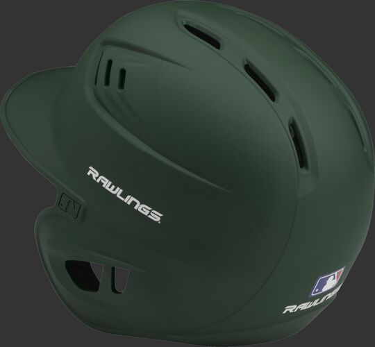 Coolflo High School/College Matte Batting Helmet Dark Green