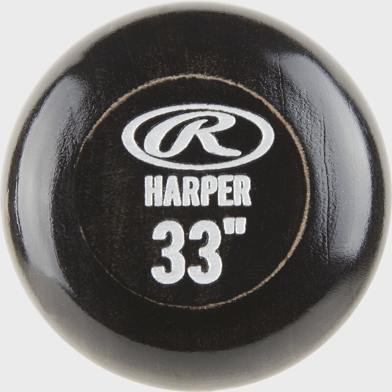 Knob of a BH34PL maple Bryce Harper bat
