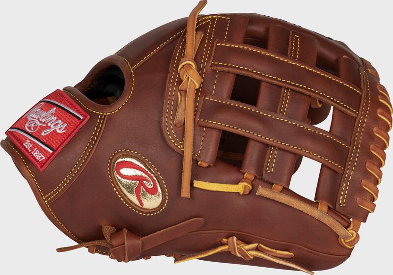 Web back view of 2021 Nolan Arenado Heart of the Hide infield glove