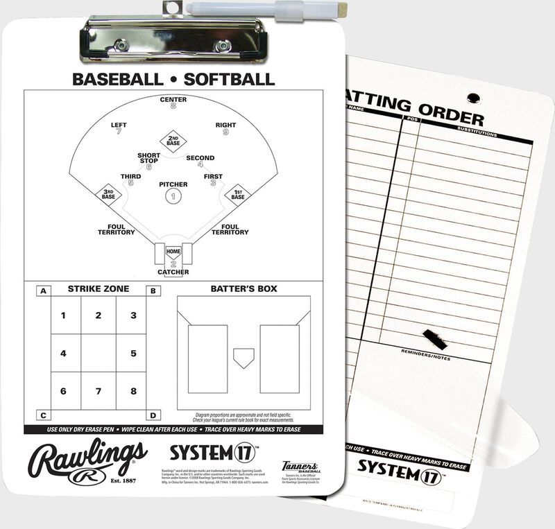 Rawlings White System-17 Scorebook For Baseball and Softball SKU #17SB