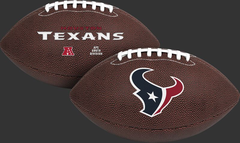 NFL Houston Texans Air-It-Out youth football with team logo and team name SKU #08041093121