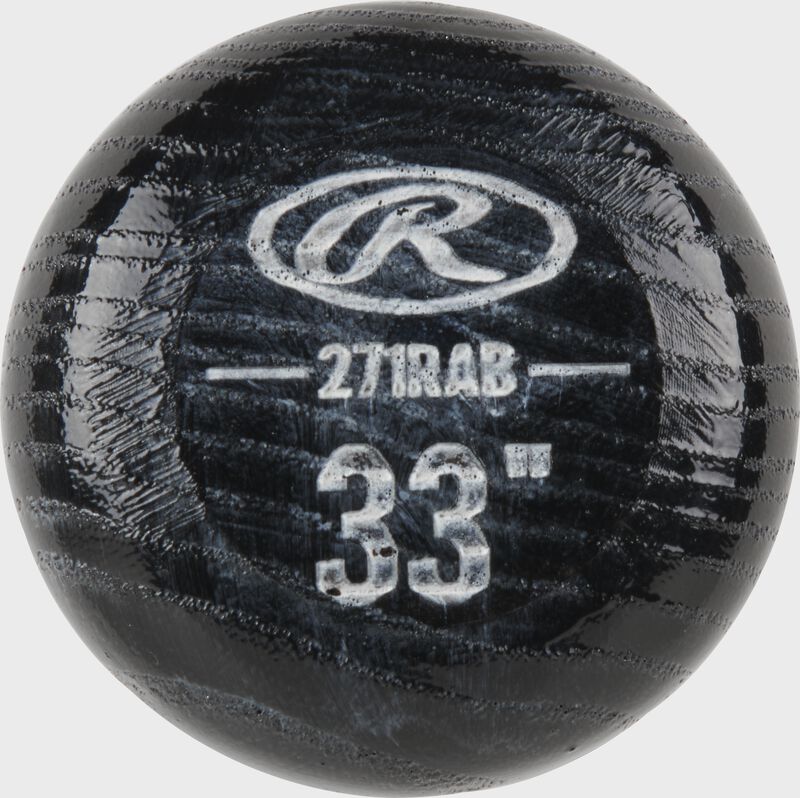 End cap view of a 2021 Player Preferred 271 Ash Wood bat - SKU: 271RAB