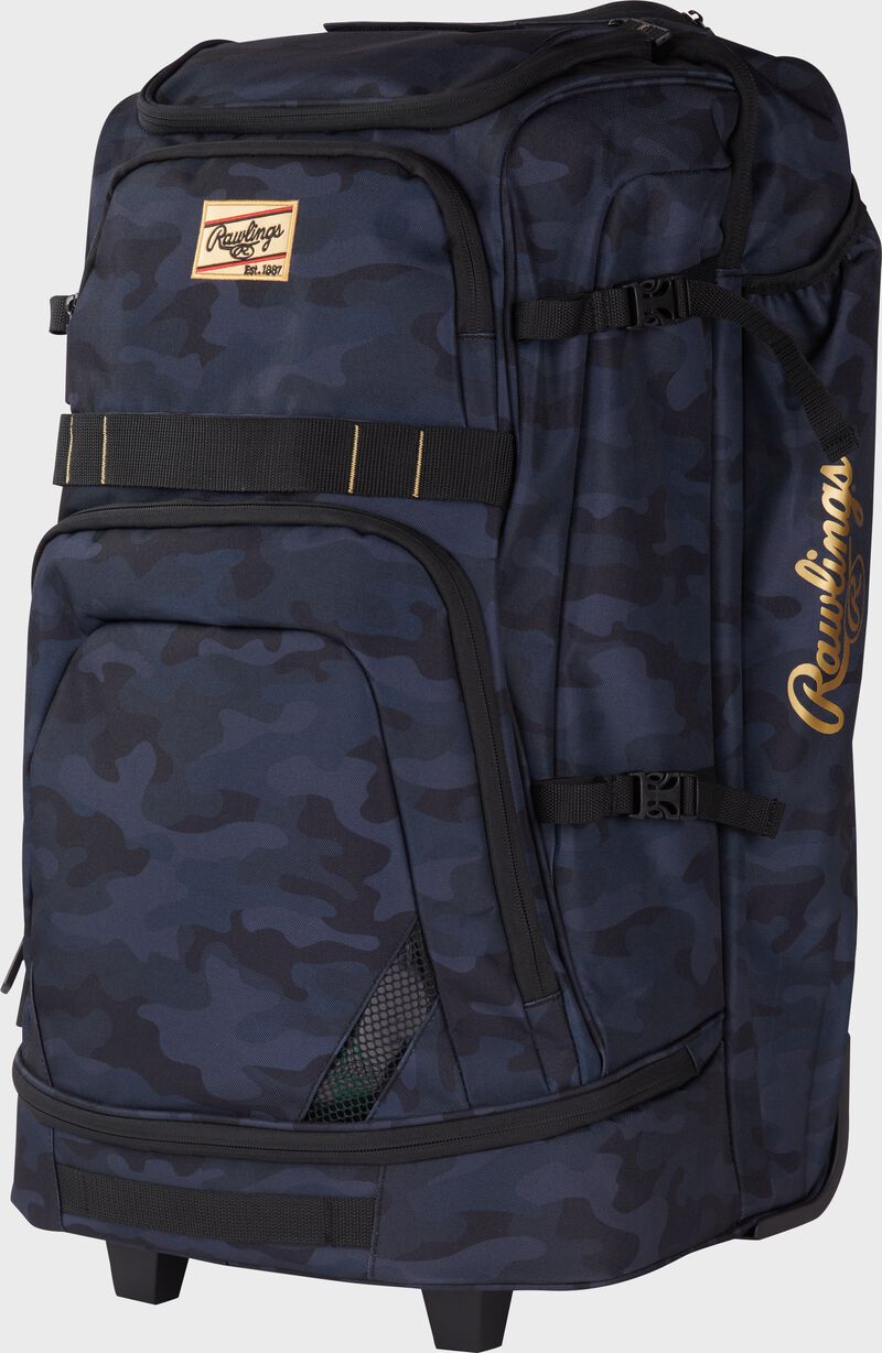 Rawlings Gold Collection Wheeled Bag, Black Camo, RSGGCWHBG-BKCM