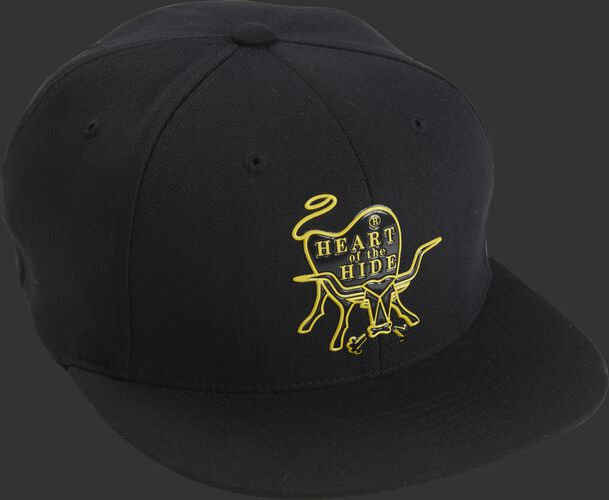 Front Side of Rawlings Black Heart Of The Hide Logo Trucker Hat - SKU #RWPPH