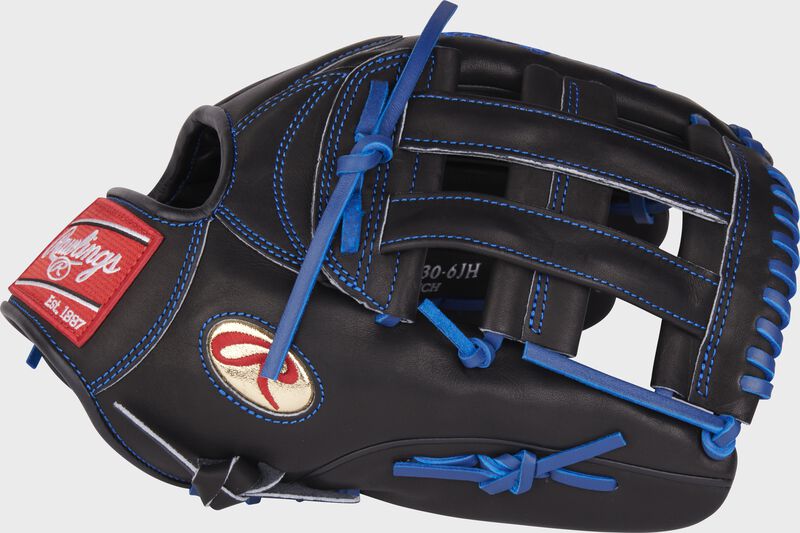 Thumb of a black Gameday 57 Series Jason Heyward Heart of the Hide glove with a black H-web - SKU: RSGRPRO3030-6JH