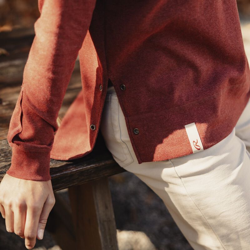 Rawlings x The Normal Brand Women's Fleece Splitside Pullover , Maroon, Women's XL