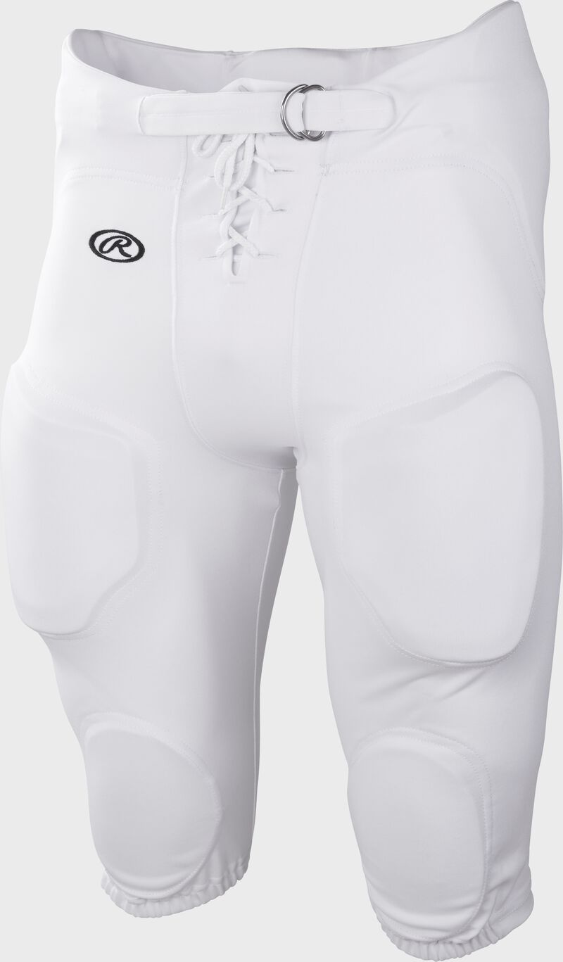 White FPPI Adult Lightweight Polyester football pants loading=