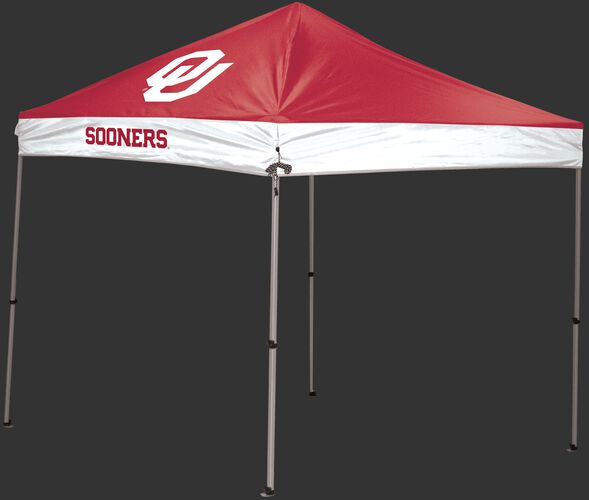Rawlings maroon and white NCAA Oklahoma Sooners 9x9 Canopy Shelter With Team Logo and Name SKU #04033045111