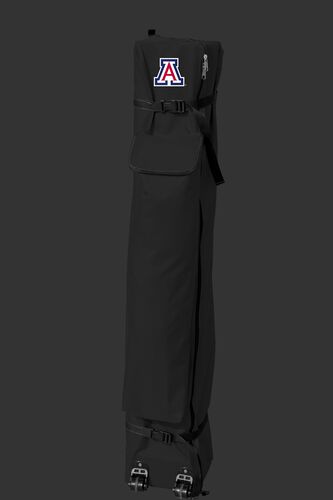 A 10x10 deluxe dome canopy in a black carry case with the Arizona Wildcats logo on the top - SKU: 09463068519