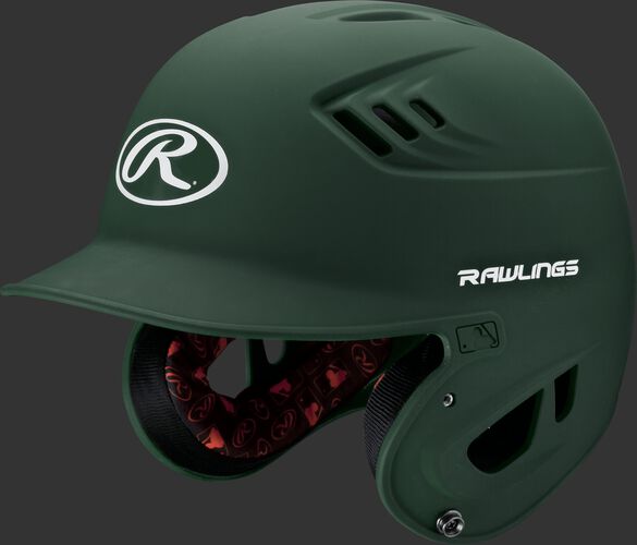 Velo Junior Batting Helmet Dark Green